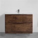 1200 Rosewood Double Drawer Plywood Vanity