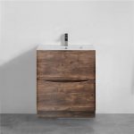 600 Rosewood Double Drawer Plywood Vanity