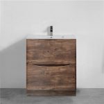 750 Rosewood Double Drawer Plywood Vanity