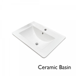 600 Curved Ceramic Basin